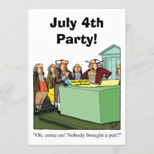 Funny July Vierte Party Einladungen