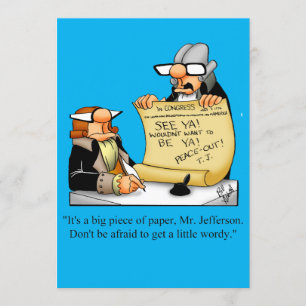 Funny July Vierte Party Einladungen