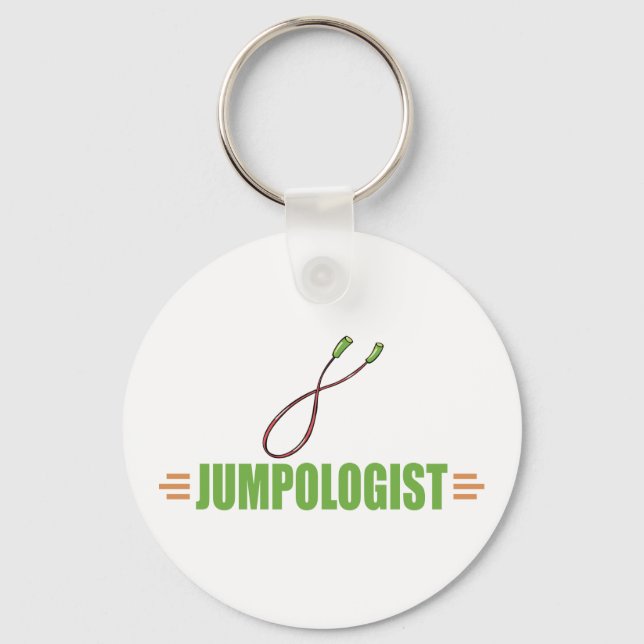 Funny Jump Roping Schlüsselanhänger (Vorderseite)