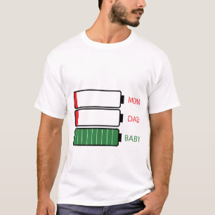 Funny Junge Mutter Vater Eltern Geschenk Baby auf T-Shirt