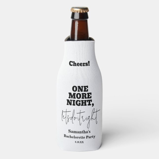 Funny Junggeselinnen-Abschied Flaschenkühler (Flaschenvorderseite)