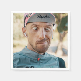 Funny Junggeselinnen-Abschied Groom Face Napkins Serviette