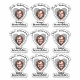 Funny Junggeselinnen-Abschied Groom's Face Fevor Aufkleber