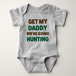 Funny Junting Jersey Bodysuit for Baby and Daddy Baby Strampler