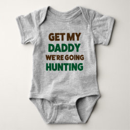 Funny Junting Jersey Bodysuit for Baby and Daddy Strampler