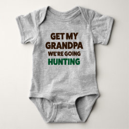 Funny Junting Jersey Bodysuit for Baby by Grandpa Strampler