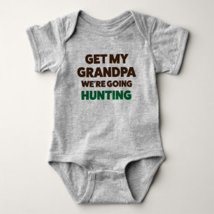 Funny Junting Jersey Bodysuit for Baby by Grandpa Strampler