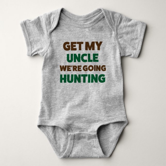 Funny Junting Jersey Bodysuit for Baby by Uncle Strampler (Vorderseite)