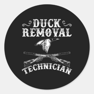 Funny Junting Lover Graphic for Women and Men Duck Runder Aufkleber