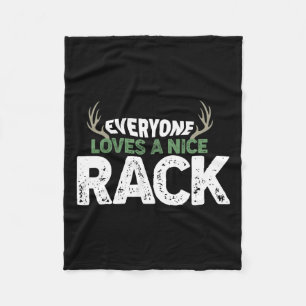 Funny Junting Nice Rack Antlers Deer Hunter Spaß Fleecedecke