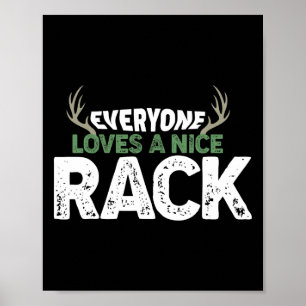 Funny Junting Nice Rack Antlers Deer Hunter Spaß Poster