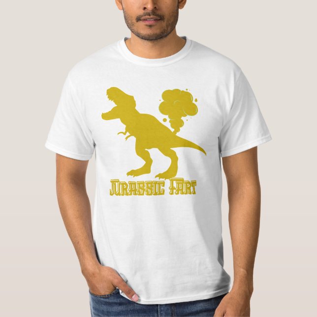 Funny Jurassic Furz T-Rex T-Shirt (Vorderseite)