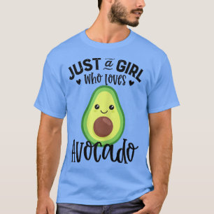 Funny Just a Girl, die Lieben Avocado Frauen Kinde T-Shirt