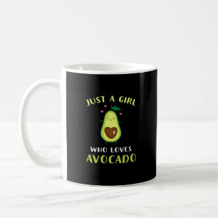 Funny Just a Girl, die Lieben Avocado Kaffeetasse
