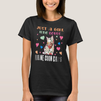 Funny Just a Girl, die Lieben die Blume von Coon C T-Shirt