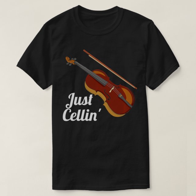 Funny Just Cellin Cello Violoncello Pullover (Design vorne)