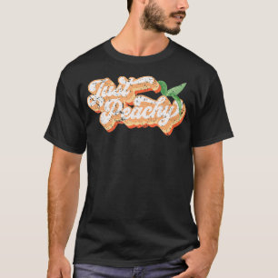 Funny Just Peachy Retro 70er Georgia Paches Sommer T-Shirt