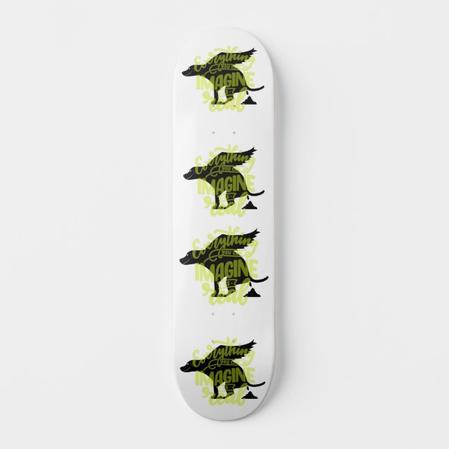 Funny Kackend Flying Dog Skateboard (Vorderseite)