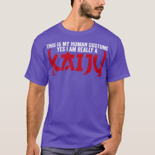 Funny Kaiju Monster Das ist mein menschliches Kost T-Shirt