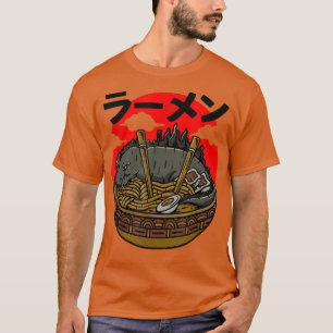 Funny Kaiju ramen monster noodle japan kultur T-Shirt