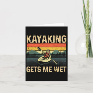 Funny Kajak Kunst für Männer Frauen Kajak Lover Ka Karte