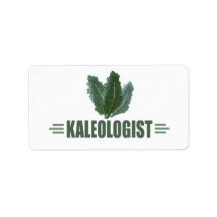 Funny Kale Adressaufkleber