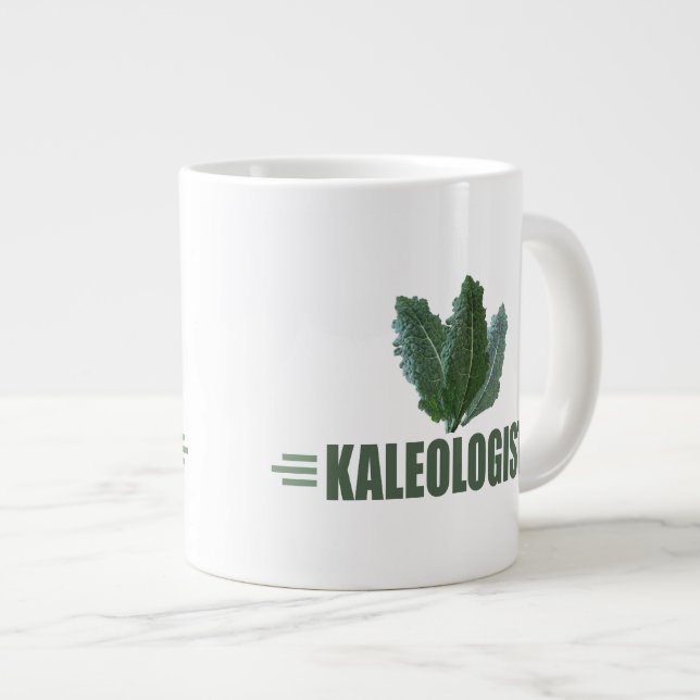 Funny Kale Jumbo-Tasse (Vorderseite Rechts)