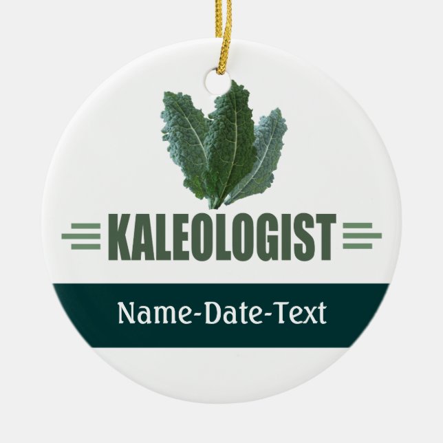 Funny Kale Keramikornament (Vorne)