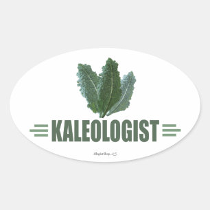 Funny Kale Ovaler Aufkleber