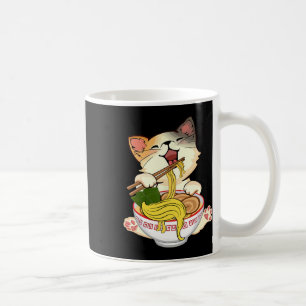 Funny Kamala Anime Cat Eating Ramen Trump Noodles Kaffeetasse