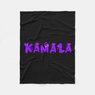Funny Kamala Cat Lady Kamala Harris Präsident 2024 Fleecedecke