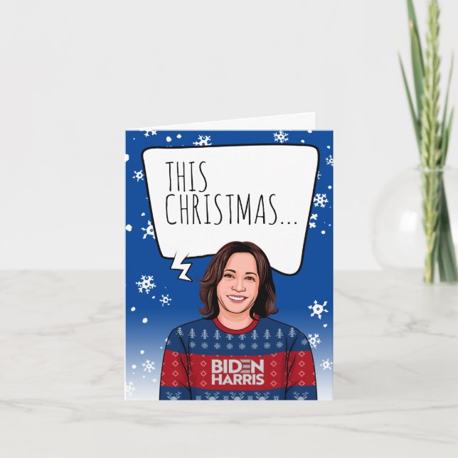 Funny Kamala Christmas: Dieses Weihnachten ist Ges Karte (Vorderseite)