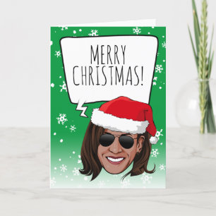 Funny Kamala Christmas Karte