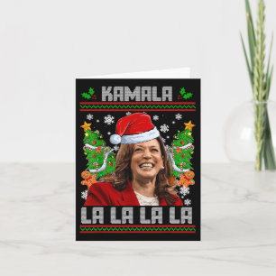Funny Kamala Harris 2024 Weihnachts Comma La Men W Karte