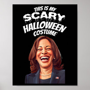 Funny Kamala Harris Beängstigend Halloween Gag Prä Poster