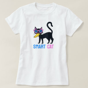 Funny Kamala Harris Black Cat Smart T - Shirt Cust