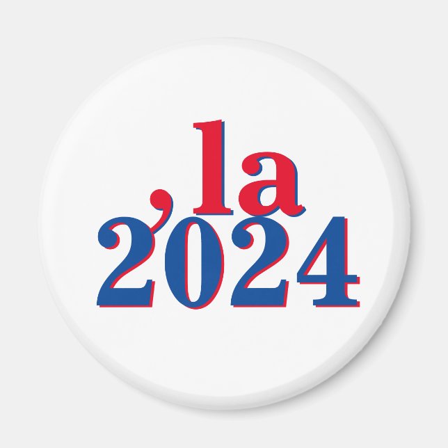 Funny Kamala Harris Comma La 2024 Magnet (Vorne)