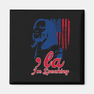 Funny Kamala Harris Comma La Im Speaking Magnet