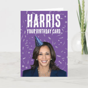 Funny Kamala Harris Geburtstag - Harris Ihre Karte
