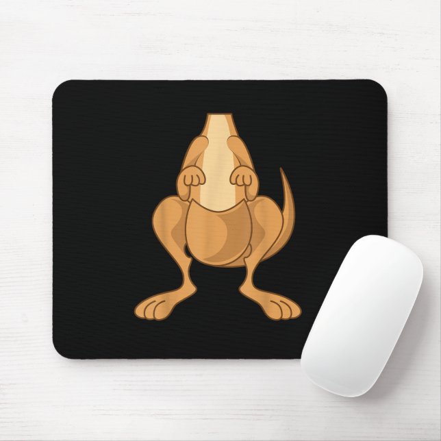 Funny Kangaroo Kostüm Funny Halloween Easy DIY Mousepad (Mit Mouse)
