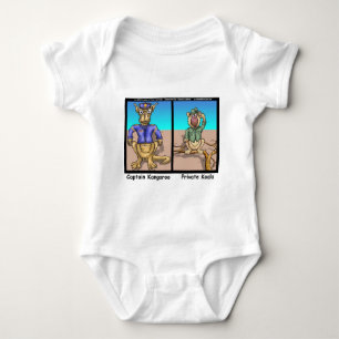 Funny Kangaroos & Koala Funny Cartoon Gaben T-Shir Baby Strampler