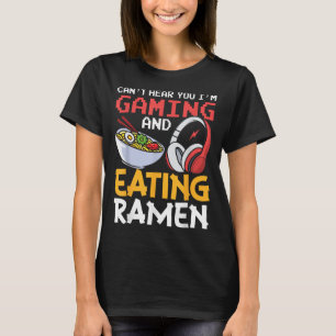 Funny kann dich nicht hören, ich spiele und esse R T-Shirt