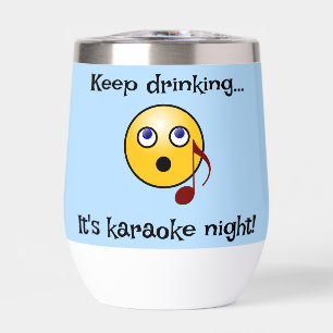 Funny Karaoke Drink Flasche