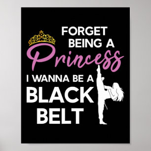 Funny Karate Black Belt Sprichwort für Taekwondo G Poster