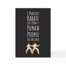 Funny Karate Cards Joke Humor Martial Arts Sarcasm