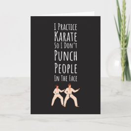 Funny Karate Cards Joke Humor Martial Arts Sarcasm Karte
