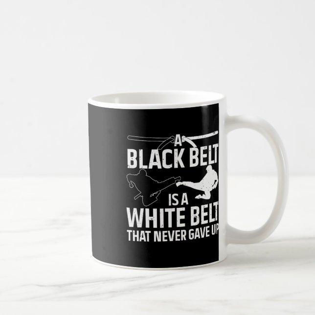 Funny Karate Design Damen Black Belt Marti Kaffeetasse (Rechts)