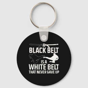 Funny Karate Design Damen Black Belt Marti Schlüsselanhänger