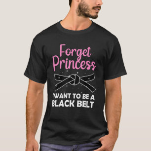 Funny Karate Design für Frauen Girls Black Belt Ma T-Shirt