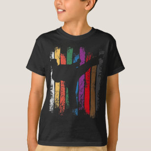 Funny Karate Design Karate Belts Silhouetten T-Shirt